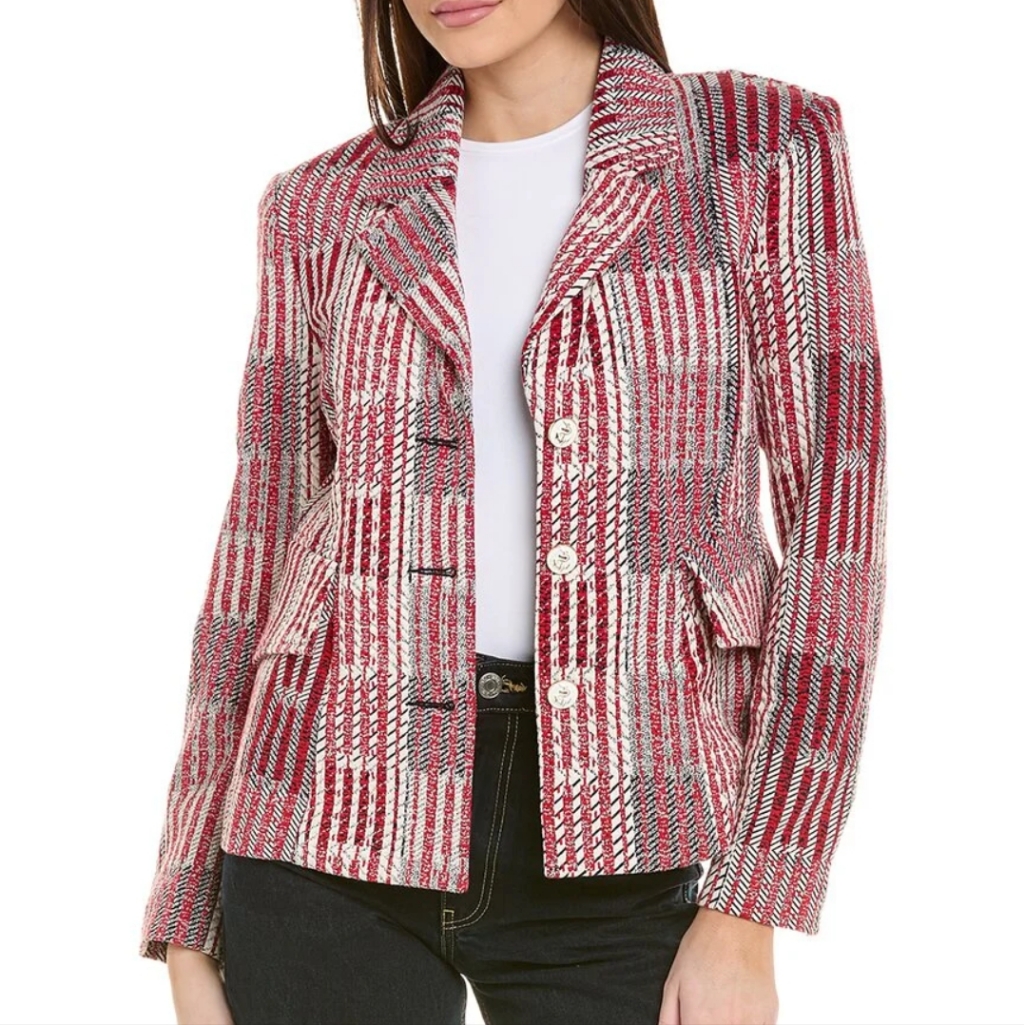 Cabi Patchwork Blazer 6028 Size Small